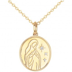 Collier plaqué zirconium...