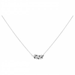 Collier argent zirconium...