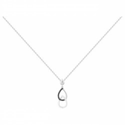 Collier argent zirconium...