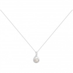 Collier argent zirconium...