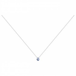 Collier argent zirconium...