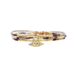 Bracelet acier Miyuki...