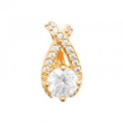 Pendentif plaqué zirconium...