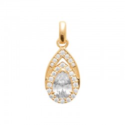Pendentif plaqué zirconium...