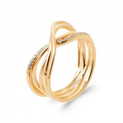 Bague plaqué zirconium...