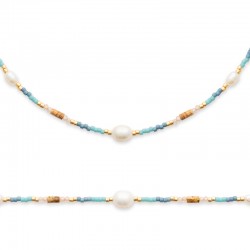 Collier acier PVD DORÃ‰...