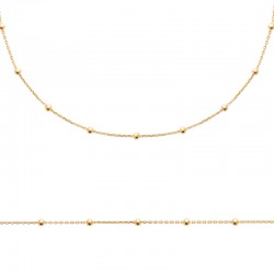 Collier plaqué zirconium...