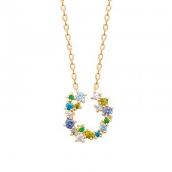 Collier plaqué zirconium...