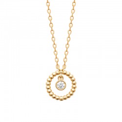 Collier plaqué zirconium...