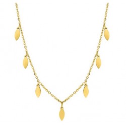 Collier acier doré...