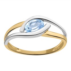 Bague or 375 pierre fine 9K...