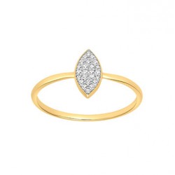 Bague or 375 zirconium 9K...