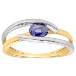 Bague or 375 pierre fine 9K...