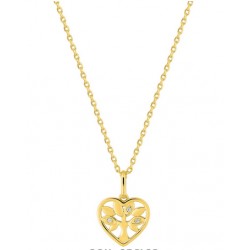 Collier plaqué zirconium...