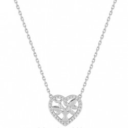 Collier argent zirconium...