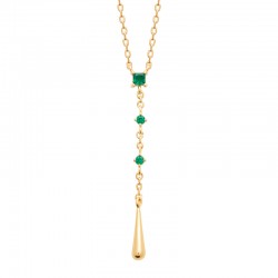 Collier plaqué zirconium...