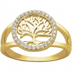 Bague plaqué zirconium...