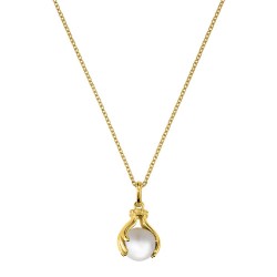 Collier argent perle...