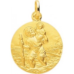 Médaille or jaune 750 st...