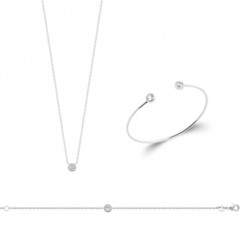 Bracelet argent zirconium...