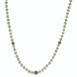 Collier or 375 perle...